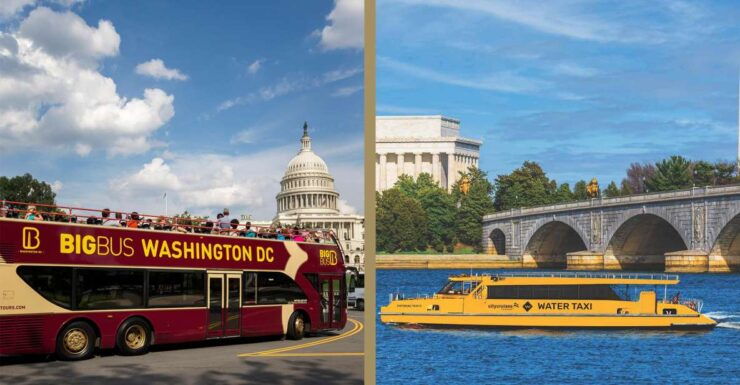 DC: Hop-on Hop-off Bus Tour & Sightseeing Water Taxi Cruise - Tour Details
