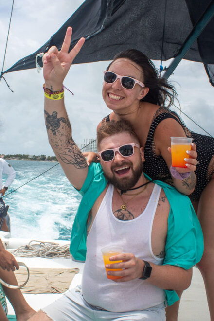 Deluxe Catamaran to Isla Mujeres for the Best Price - Snorkeling and Buffet Lunch