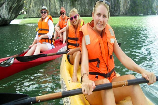 Deluxe Halong Bay Full Day Cruise Small Group,Kayaking,Hiking,Lunch, ALL INCLUDE - Highlights of the Day Trip