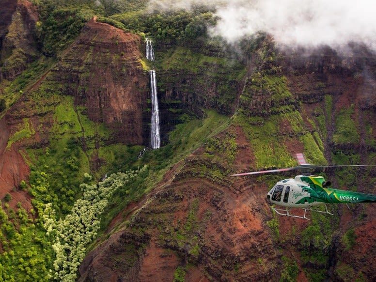 Deluxe Waterfall Safari Helicopter Experience in Kauai - Waimea Canyon’s red cuts and ridges