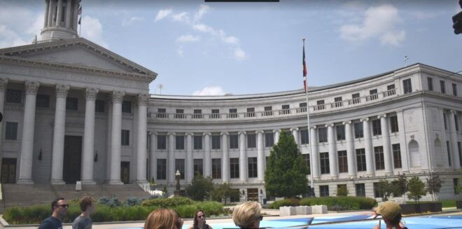 Denver: Guided City Driving Tour - Brown Palace Hotel