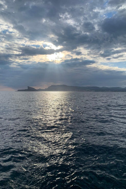 Departure From BRUSC Sunset on Sailing Catamaran - Activity Overview