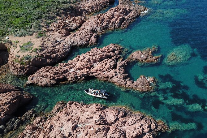 Departure From Saint-Raphaël - the Esterel Creeks - Exploring Caves and Coves