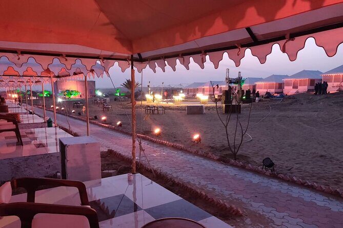 Desert Camp Stay 1 Night Package (Jeep+Camel+Hi-tea+Cultural Event+Dinner+B'Fast - Frequently Asked Questions