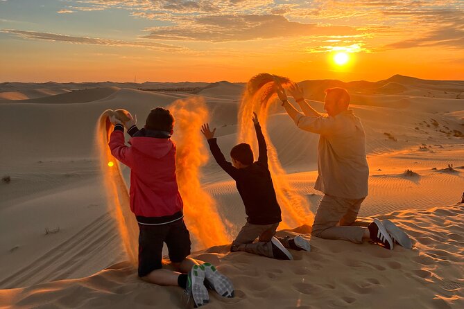 Desert Safari Abu Dhabi W/ Sand Boarding, Camel Ride & BBQ Dinner - Experience Overview