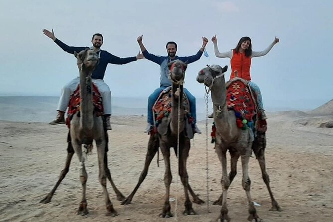 Desert Safari Around The Pyramids of Giza With Camel Riding - Background