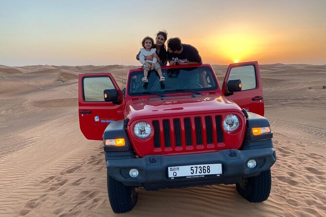 Desert Safari Dubai - Premium Flip-Top Roof Jeep Safari - Experience Inclusions