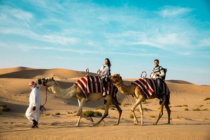 Desert Safari Trip, 6 Hour Fun, Friends & Family, Camel Ride & Dinner Included. - Relish a Delicious Dinner in a Bedouin Campsite