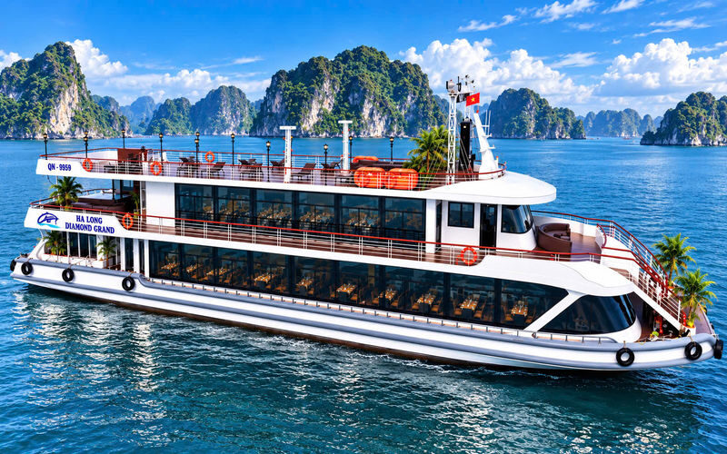 Diamond Grand Day Cruise: Ha Long Bay, Sung Sot & Ti Top Island - Ti Top Island: choose the viewpoint or the beach