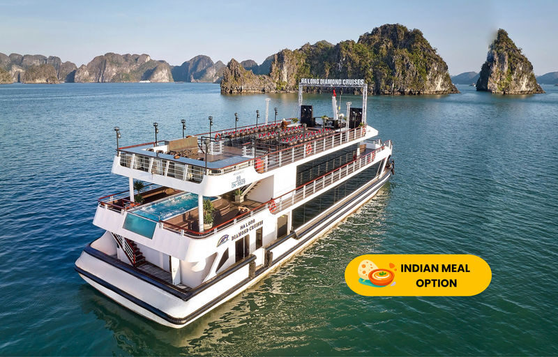 Diamond Luxury Day Cruise: Ha Long Bay,Sung Sot & Ti Top Island - A full day among Ha Long Bay’s limestone towers