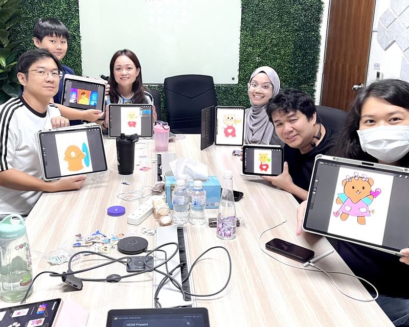 Digital Art Painting with Procreate Workshop in Singapore - Turning Procreate basics into your own artwork
