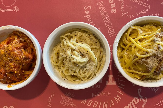 Dinner in Rome: Carbonara,Amatriciana,Cacio&Pepe E Wine Tasting - Cheese and Pepper Mastery