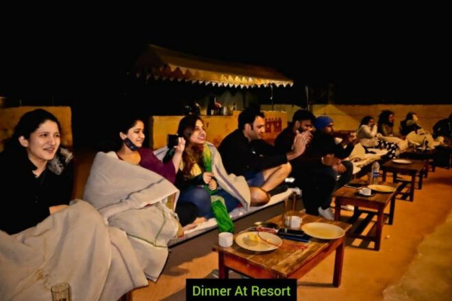 Dinner !N G0LdEN De$Ert 0F Jaselmer - Sleep Under the Starlit Sky