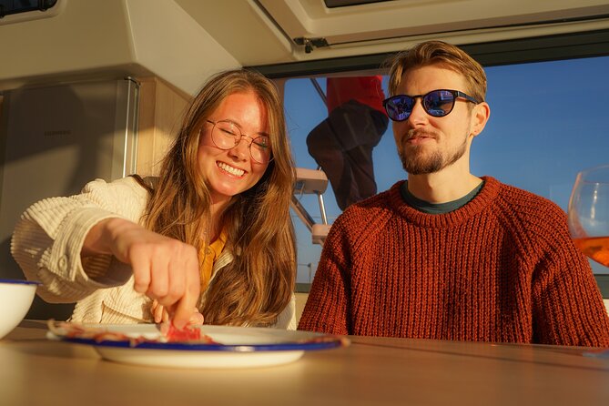 Dinner Sunset Small Group Sailing on Catamaran Barcelona - The Sum Up