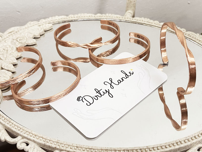 Dirty Hand Studio - Bangle Workshop | "Leave your message" Copper Bangle, Sterling Silver Bangle Workshop | Kwai Chung - The two-hour process, from raw metal to finished bracelet