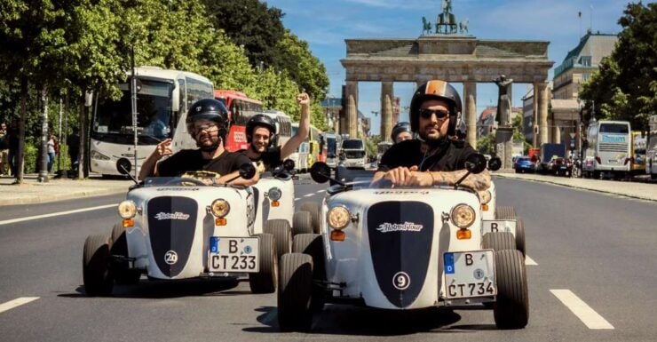 Discover Berlin in a Mini Hotrod - Live Tour Guide and Safety Information