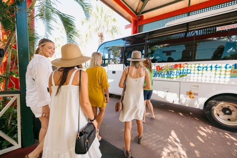 Discover Broome Panoramic Sightseeing Bus Tour - Roebuck Bay from Entrance Point and Town Beach