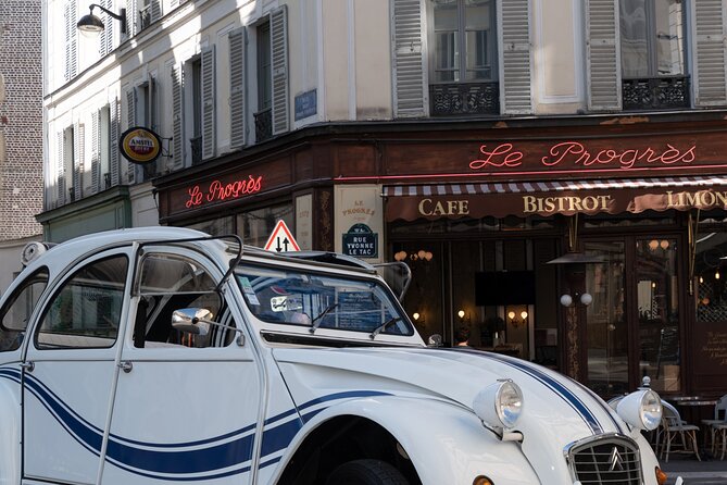 Discover Paris in a 2CV With a Glass of Champagne... 3 Passengers! - Perfect for Small Groups of Three Passengers