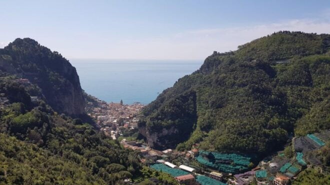 Discovering Amalfi Coast via Amalfi - Pogerola by Walking - Background