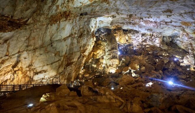 Discovery of Amazing Dark Cave and Phong Nha Cave - Essential Equipment Provided
