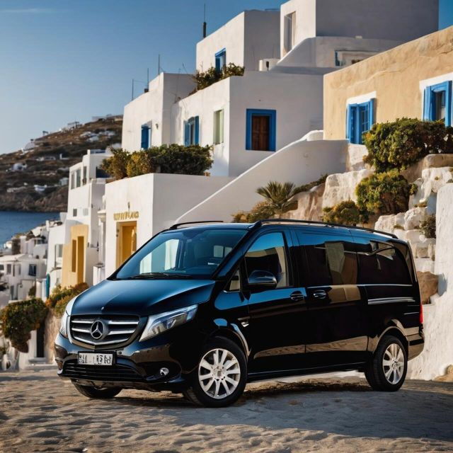 Disposal Service Mykonos: Full Day Private Driver- Minivan - Private Group Experience With Mykonos Private Transfers