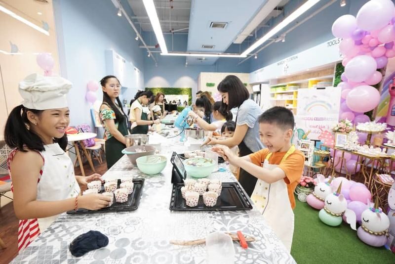 DIY Baking Experience with Good Times in Johor Bahru - Making a cake, not just decorating one