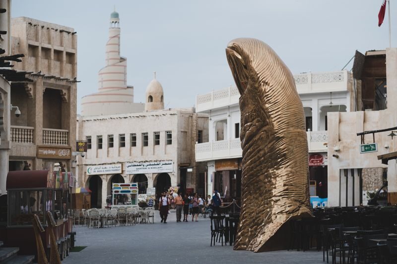 Doha: Combo Full Day Private Doha City & Desert Safari Tour. - The desert: camels, sand and a sharp turn