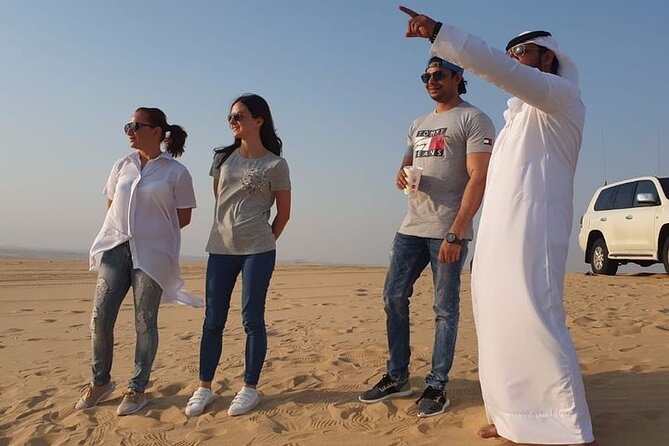 Doha Desert Safari With Camel Ride, Sand Boarding,Inland Sea Tour - Thrilling Sand Boarding Adventure