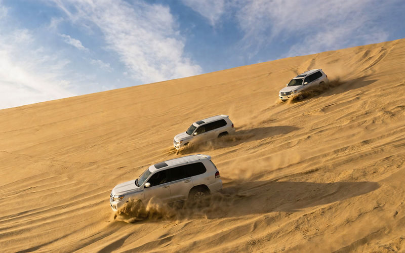 Doha Private Half-Day Desert Safari with Dune Bashing & Camel Ride - From Doha’s streets to Sealine’s open sand