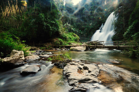 Doi Inthanon National Park in Chiang Mai - Waterfalls and the park’s forest scenery