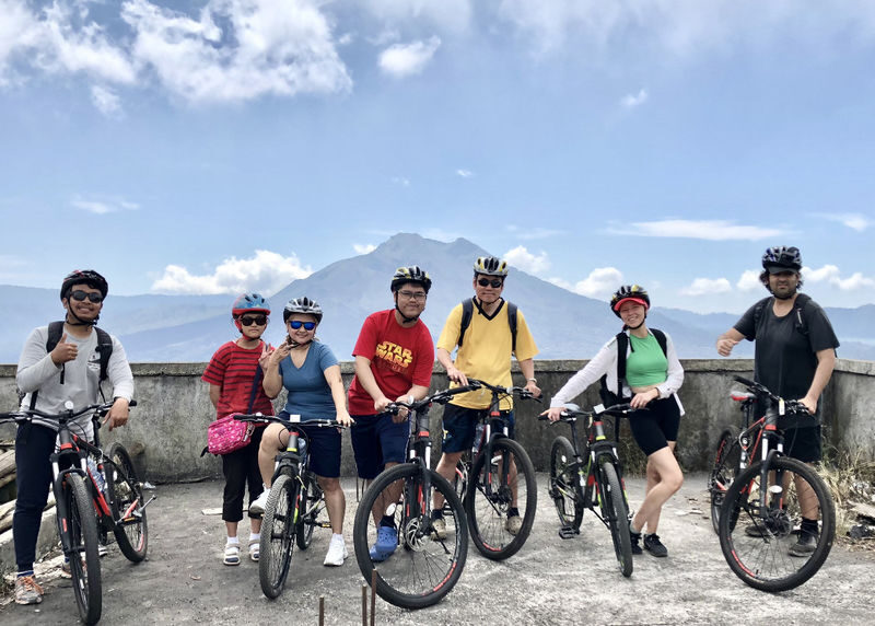 Downhill Cycling Tour Ubud with Volcano, Rice Terraces, And Jungle - From Kintamani, the road rolls down toward village Bali