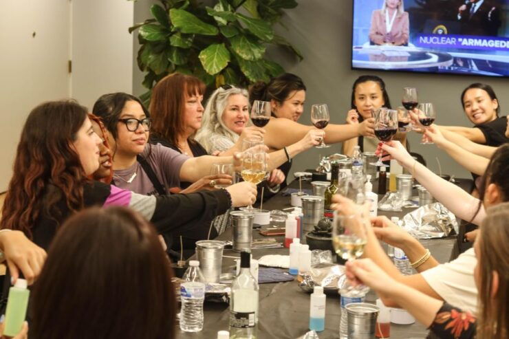 Downtown Los Angeles Snack, Sip and Pour Candle Experience! - Scenic Downtown Los Angeles Location