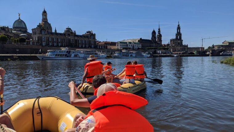 Dresden: Bootstour-Sonnenuntergang im Schlauchboot genießen - The Stops and Scenic Highlights
