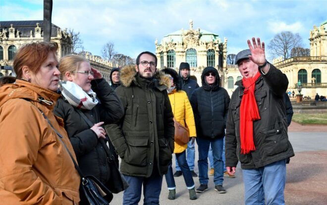 Dresden: Guided City Walk With a Cup of Coffee - Select Participants and Date