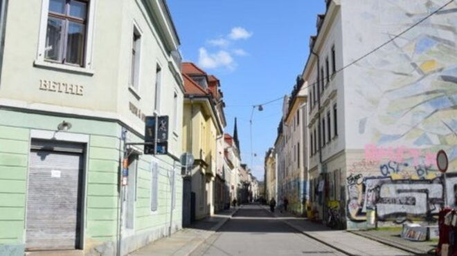 Dresden: Neustadt Authentic, Self-Guided Neighbourhood Walk - Solve Interactive Tasks and Riddles Along the Way