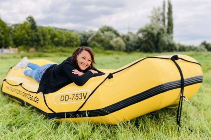 Dresden: Old Town Inflatable Boat Tour With Beer Garden Stop - Booking Details
