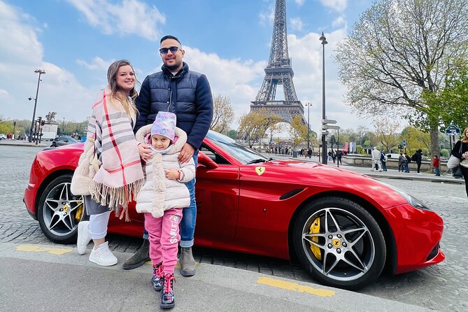 Drive the FERRARI California Turbo Near the Eiffel Tower - Meeting and Pickup