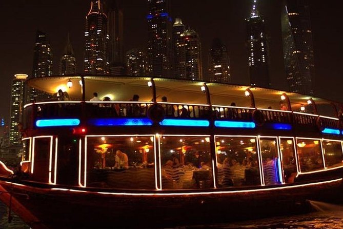 Dubai 2 Hours Dhow Cruise Creek With Dinner and Entertainment - Delicious Dinner Options on the Dhow Cruise