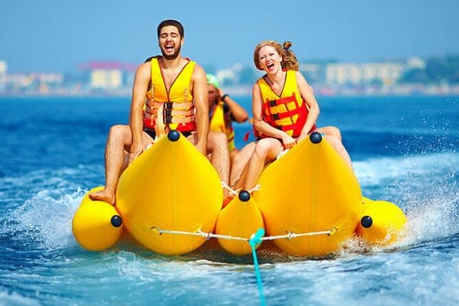 Dubai Adrenalin Rush: Banana Boat + Parasailing - Operator: Trip Ventura