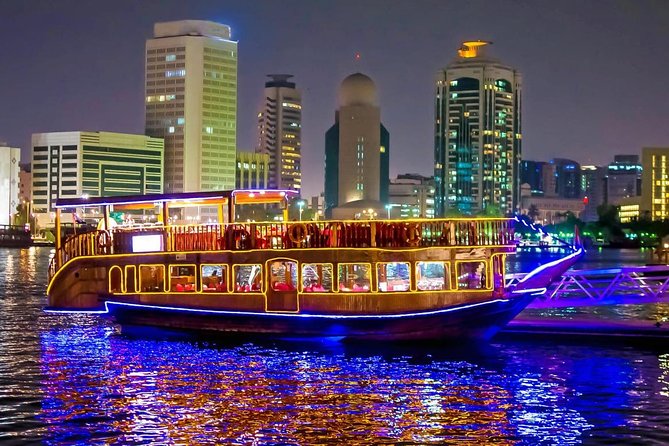 Dubai City Tour Dhow Cruise Creek With Transfer - Dhow Cruise Experience