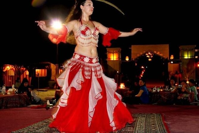 Dubai City Tour With Evening Desert Safari - Enjoying a Delicious Dinner in the Desert