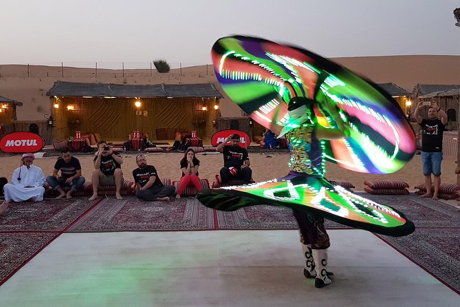 Dubai Desert 4x4 Dune Bashing, Sandboarding, Camel Riding, Dinner - Delicious Dinner in the Desert