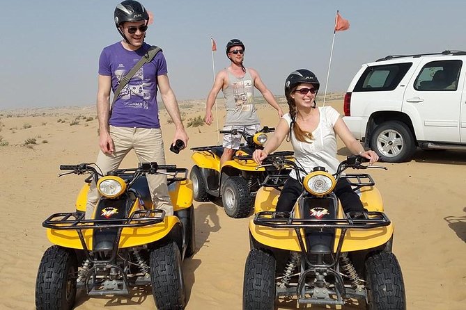 Dubai Desert Afternoon Quad Safari With Camel Ride, BBQ Dinner and Belly Dancing - Afternoon Trip From Dubai