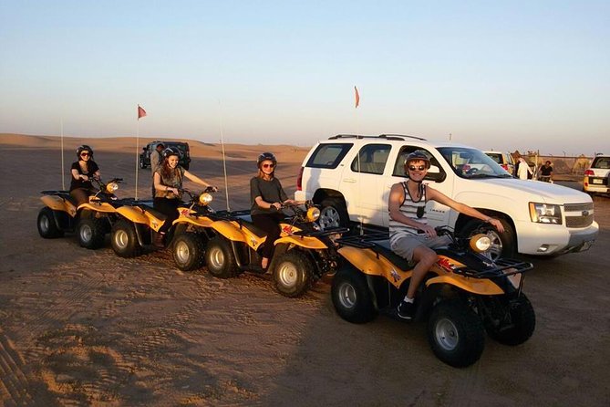Dubai Desert Afternoon Quad Safari With Camel Ride, BBQ Dinner and Belly Dancing - Common Questions