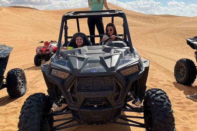 Dubai Desert Dune Buggy Ride, Sand Boarding, BBQ Dinner Camp - Overview of the Experience
