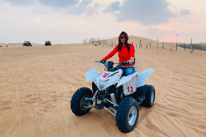 Dubai Desert Quad-Bike Safari With BBQ Dinner and Camel Ride - Additional Information