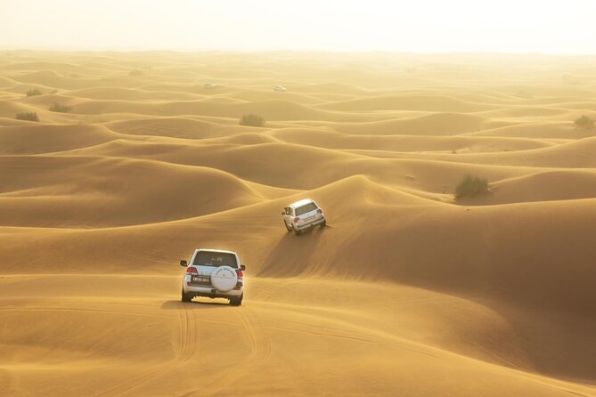 Dubai Desert Safari, Live Fire Show, Sandboarding & Dune Bashing - Activities at the Bedouin-style Camp