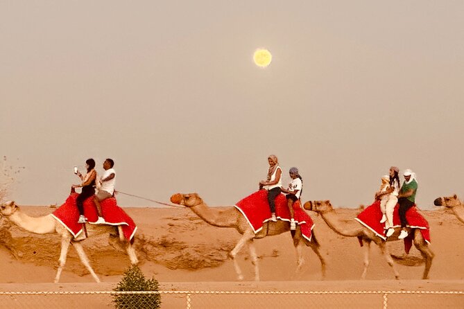 Dubai Desert Safari, Sand-boarding, Camel Ride, Veg & BBQ Dinner - Indulge in a Delicious Veg & BBQ Dinner