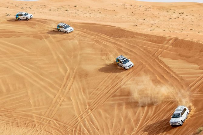 Dubai Desert Safari via 4x4 With Camel Farm, Sandboarding - Safari Details