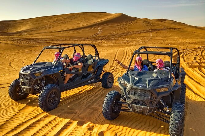 Dubai: Dune Buggy Ride Adventure, Sand Boarding, Desert Safari - Meeting and Pickup